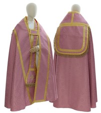 Piviale Romano Rosa con stola