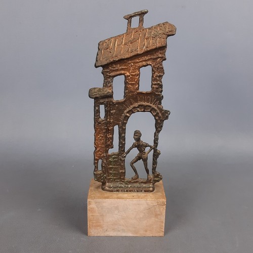 Scultura bronzo base marmo - scultura,