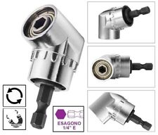 PORTA INSERTI CACCIAVITE MAGNETICO ANGOLARE REVERSIBILE X TRAPANO E AVVITATORE