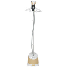 HOMCOM Ferro da Stiro Verticale a Vapore 1800W Serbatoio 1.8L e Accessori Oro