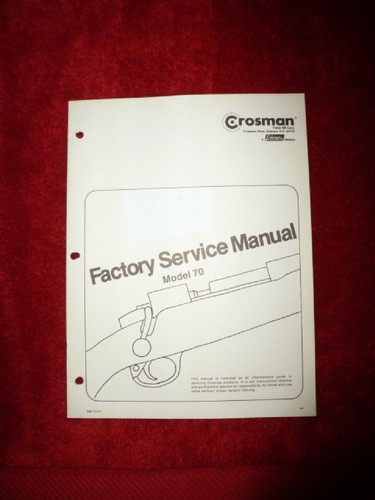 Crosman manuale servizio - crosman, di