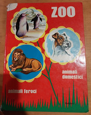 libro zoo animali domestici animali feroci 1969 malipiero illustrato