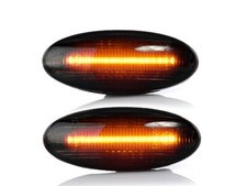 2 Luci Frecce Laterali Indicatori LED NISSAN MICRA K13 2011-2017 Design Nero