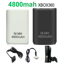 2PCS Batteria Ricaricabile Cavo Caricabatterie per Controller Wireless Xbox 360