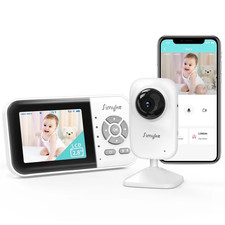 Wifi Video Baby Monitor, 2.8" LCD & App Viewing, 2-Way Audio, Night Vision, VOX,