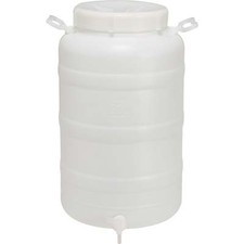 FUSTO BOCCA LARGA X RUBINETTO  HDPE LT 50 MM 355 H.MM 625 3/4F