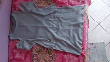 Vestito Grigio - Maglia senza spalle