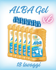 ALBA SAPONE ECOLOGICO GEL 18 LAVAGGI 1 L X 6 PEZZI, 108 LAVAGGI