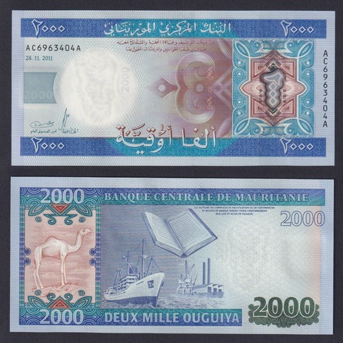 Banconota mauritania 2000 - banconota,