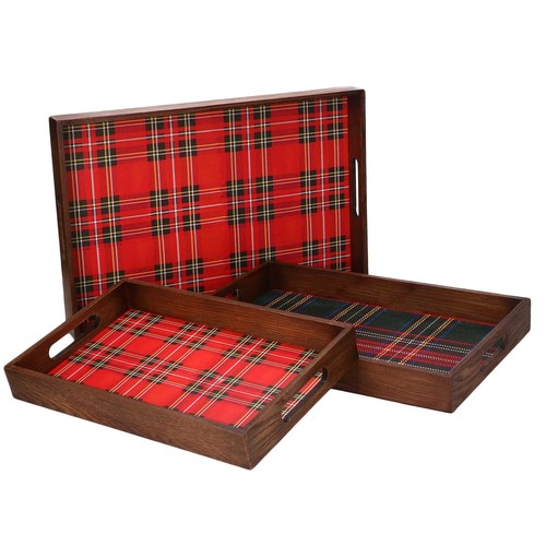 Set vassoi legno design - 3,