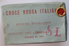 Distintivo spilla Croce Rossa Italiana tipo " Ornella" CRI Regno d'Italia