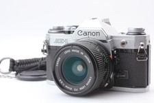 [N come nuovo] Canon AE-1 SLR 35mm fotocamera pellicola argento nuovo obiettivo FD 24mm f2.8 dal GIAPPONE
