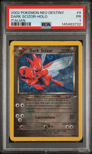 Dark scizor holo italiano psa - scizor,