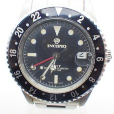 Orologio da polso automatico INCIPIO 5 GMT bianco movimento ETA2893-2 1997