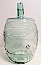 Antica  Acetiera in Vetro Soffiato in Stampo Botte da 20 Litri Vetreria Savonese