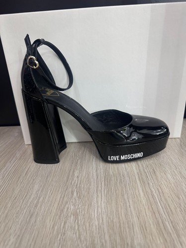 Love moschino black heel - love, shoe