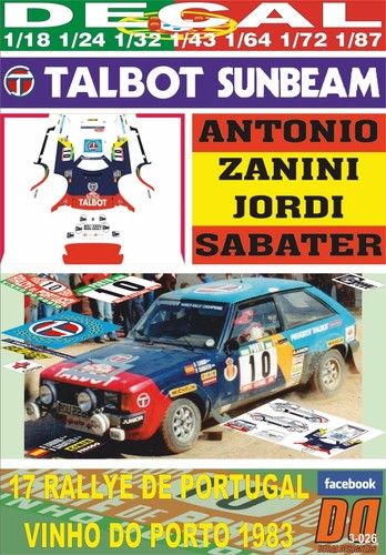 Decal talbot sunbeam lotus - decal,