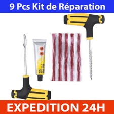 9pcs Kit de Réparation Pneu