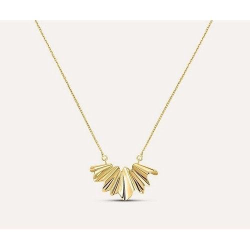 Collana ventaglio oro - ventaglio,
