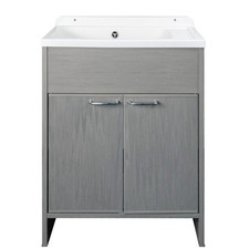 Mobile lavatoio in PVC 58x38x85H cm Lavatoi lavanderia bianco anche per esterno