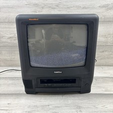 GoldStar 14" CRT Vintage Retrò VHS TV KI-14V20 Nero (Leggere Descrizione)