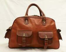 Borsa Pelle Retrò Uomo Borsone da Viaggio Vintage S Originale Palestra Bagagl...