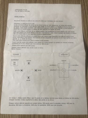 Notice français pacar - franÇais, yeno