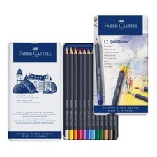 Faber Castell - CF12 MATITE COL.PERMAN AST.MET ASS - 114712