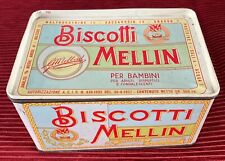 Biscotti MELLIN Scatola in metallo 15,5x9x10 - Vintage