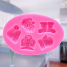  Silicone Babbo Natale Cappello Abiti Stivali Guanti Stampi Strumenti per