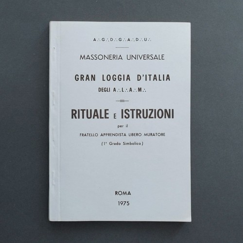 Massoneria rituale e - rituale,