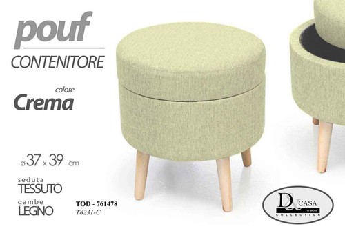 Pouf sgabello poggiapiedi - sgabello,
