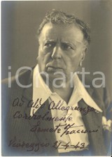 1943 VIAREGGIO Attore Ermete ZACCONI - Foto seriale con AUTOGRAFO 10x15 cm