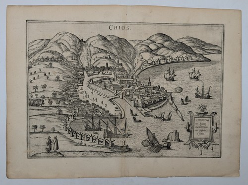 Carte ancienne chios - ancienne,