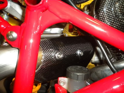 Protezione tubo scarico ducati - protezione,