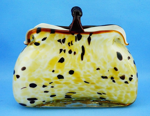 Scultura borsa vaso - , vetro