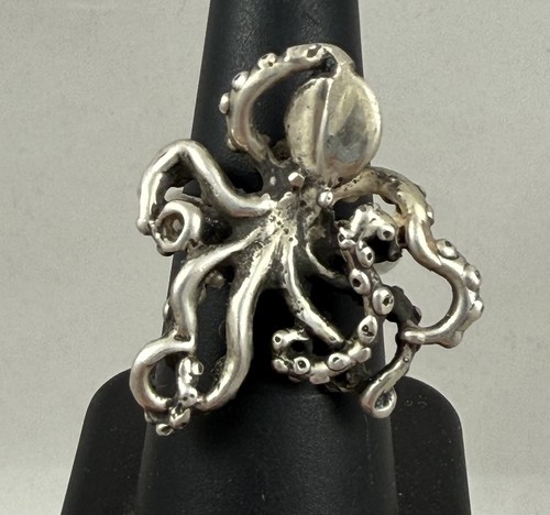 Splendido anello polpo vintage