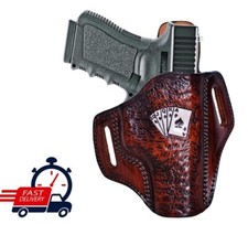 Fondina OWB in pelle adatta per Beretta 92FS, F92, 92X, 92G, 96, M9, Px4, mod 70 