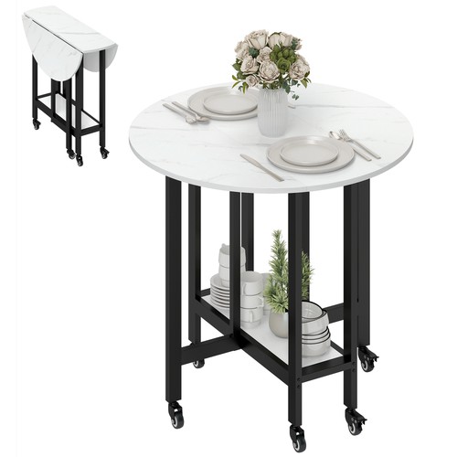 Homcom folding dining table - folding,