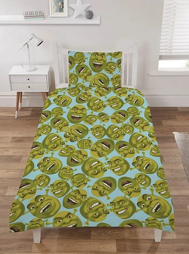 Set copripiumino shrek verde - copripiumino,