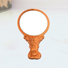  Specchio per trucco pieghevole 1Pc 13cm Specchio per trucco pratico in legno