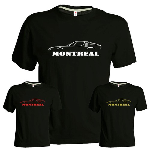 Tshirt alfa montreal macchina - tshirt,