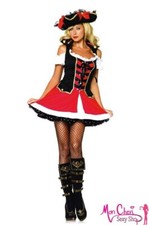 Costume Carnevale Donna Da Sexy Pirata Di Halloween Travestimento Per Adulto