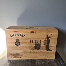 Cassetta Legno Vino Chianti Nipozzano Frescobaldi Formato 12 Bottiglie Castello