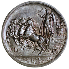 Italia 2 Lire 1916 Vittorio