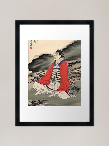 Uomo che medita quadro - che,