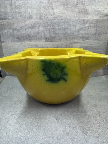 Mortaio ceramica gialla