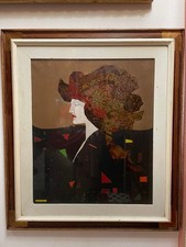 “Profilo “ Dipinto Di Francesco Musante olio su tela