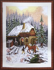 Kit ricamo PAESAGGI 4 STAGIONI