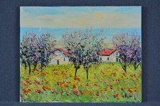  IALENTI Antonio Paesaggio di campagna olio su tela 40x50 Arte moderna